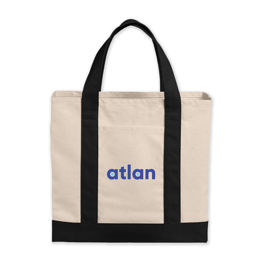 Port Authority Cotton Canvas Two-Tone Tote